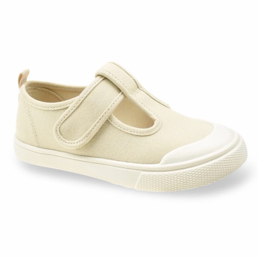 Wonder Nation T-Strap Sneakers Cream White Size 8 Toddler